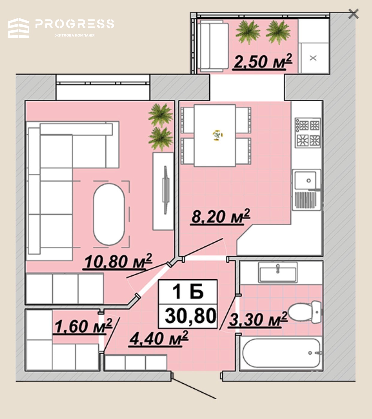 Sale of a ready 1-bedroom apartment in the Knyahynyn residential complex - 11