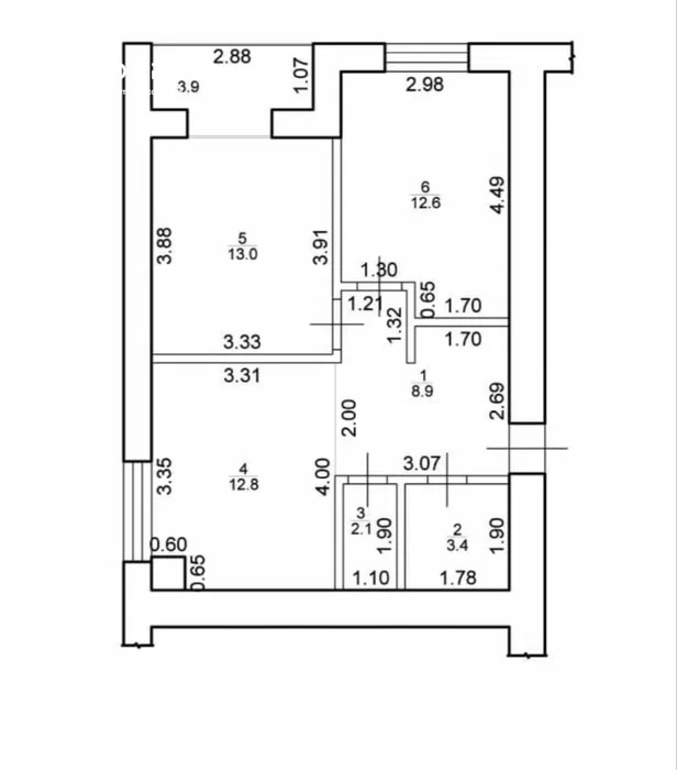 2-room apartment in the Comfort City residential complex - 14