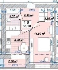 Sell 1-room apartment, a profitable offer for a princess! 3