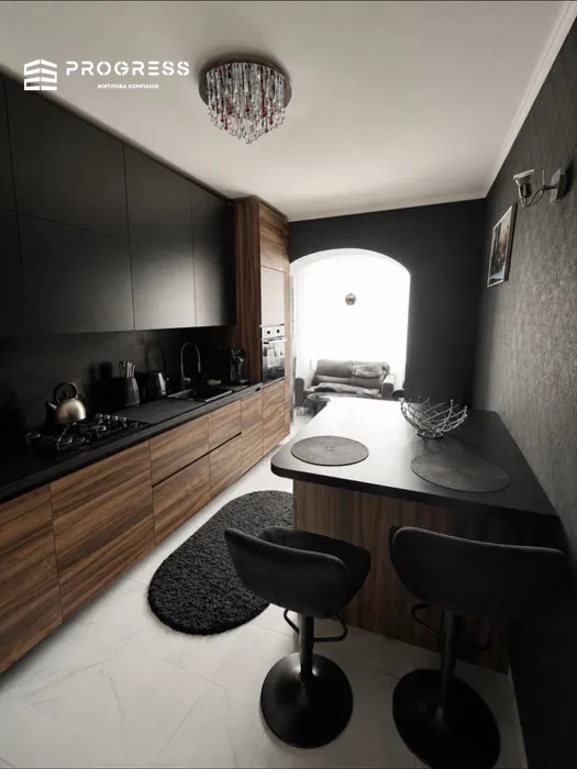 For sale: 2‑room apartment with renovation in the city center. - 1