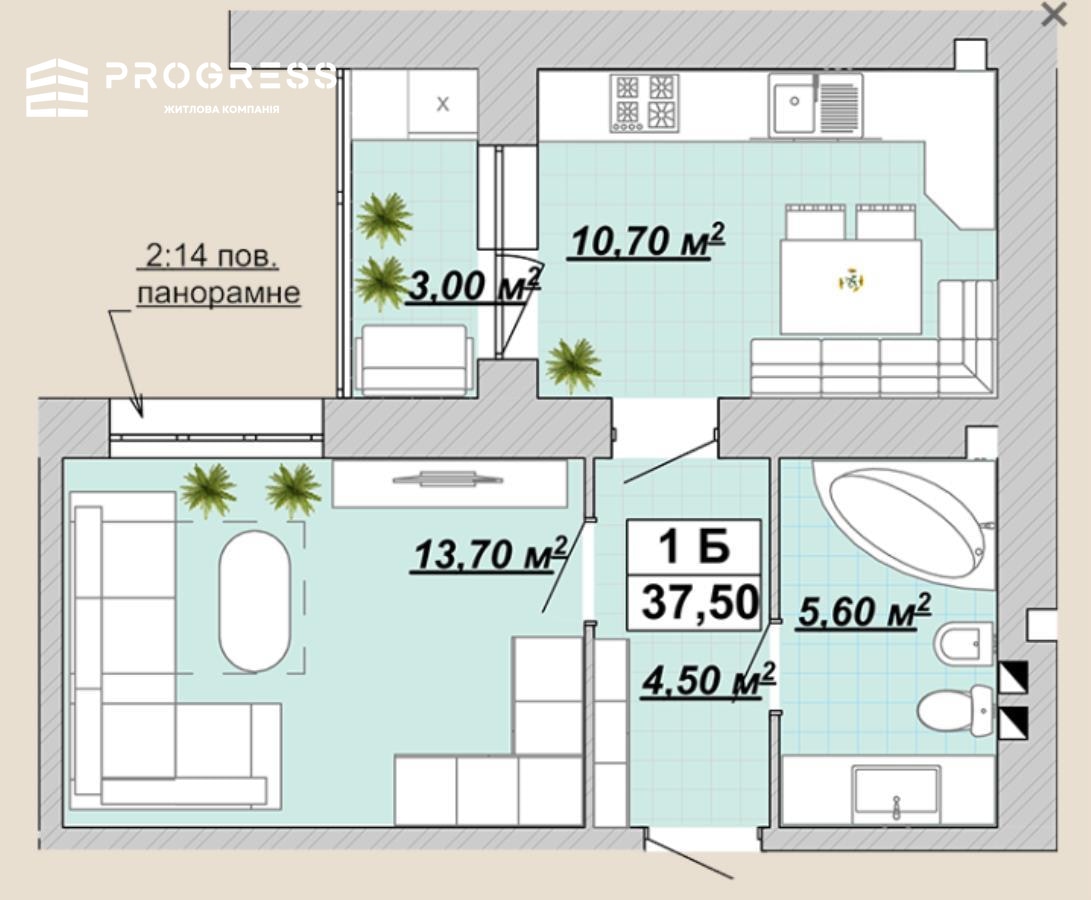 Apartment for sale in the residential complex “Knyaginyn” 18th section - 10