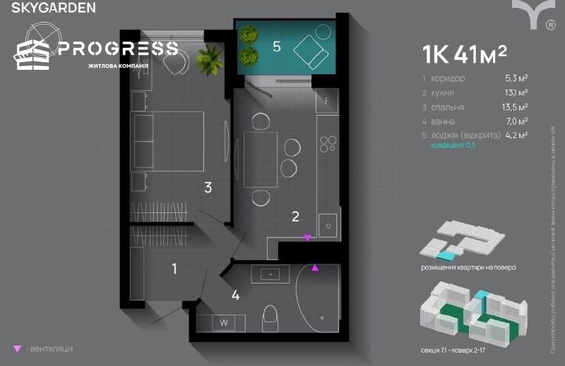 1-кім ЖК SkyGarden - 2