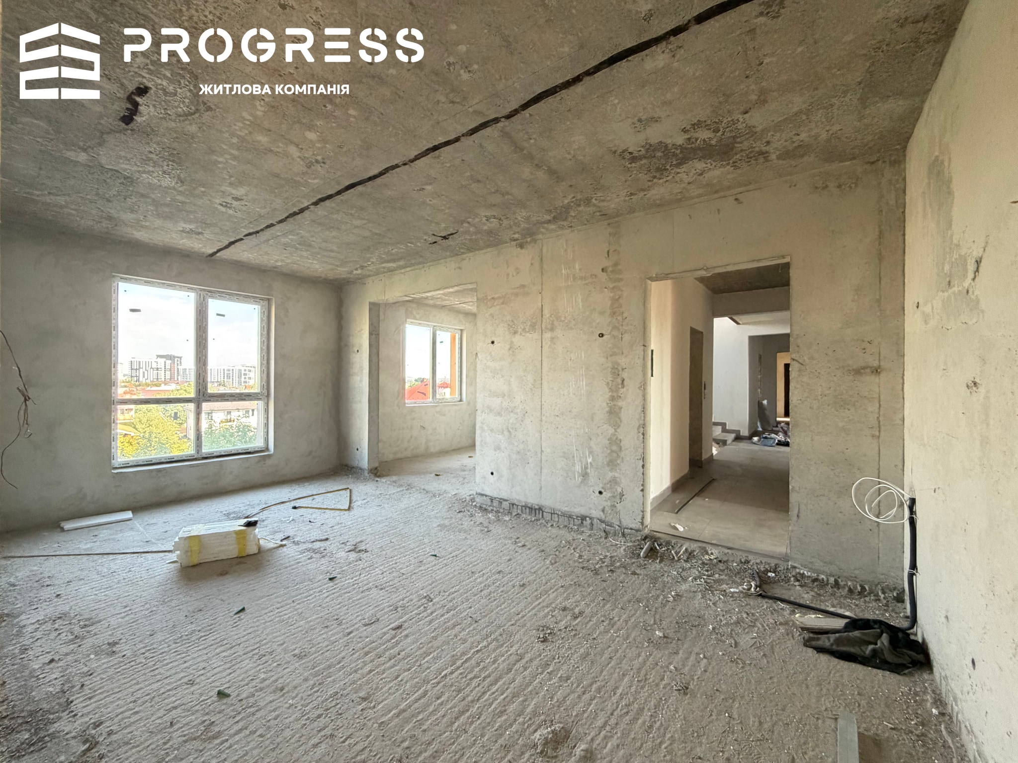 Sale of a 2‑room apartment + large studio in the “Vishnevyi” residential complex - 17