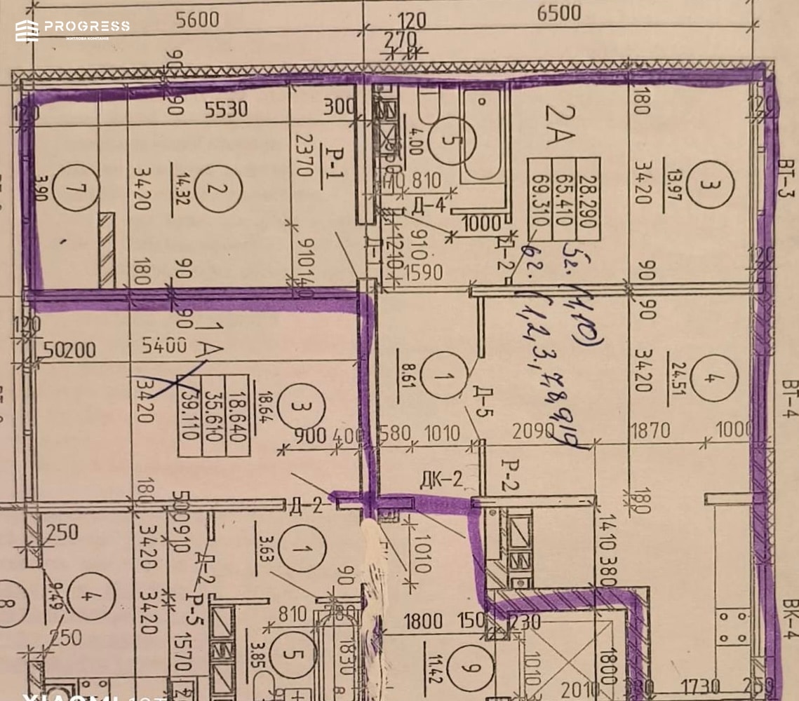 Sale of a 2‑room apartment + large studio in the “Vishnevyi” residential complex - 20