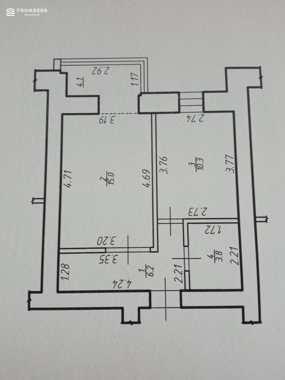 Sale of a 1-room apartment - 13